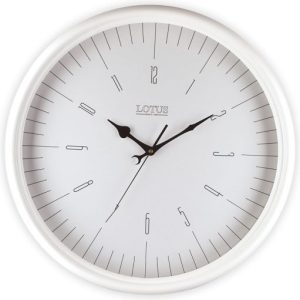 ساعت دیواری چوبی لوتوس مدل PEARLAND کد W-251 رنگ WH